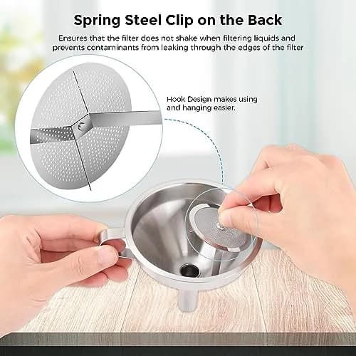 Sovol 3D Printer Stainless Steel Funnel Resin Filter Cup with Cleaning Kit (11.2cm x 10.9cm x 10.2cm) thumbnail 3