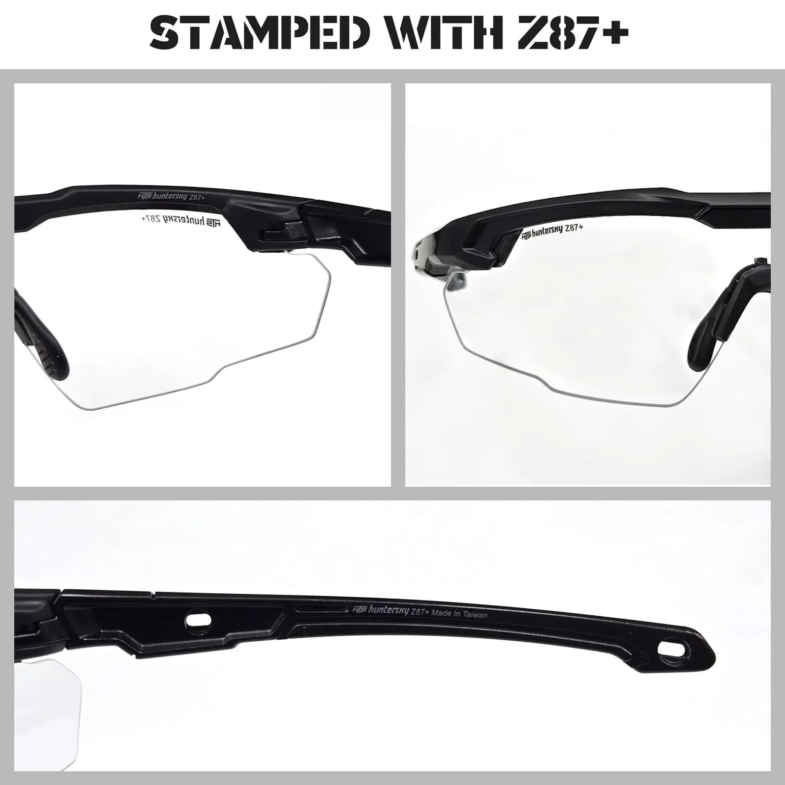 HTS HUNTERSKY HTS ballistic Safety Glasses S57 | Impact-Resistant, UV400, Tactical Eye Protection thumbnail 9