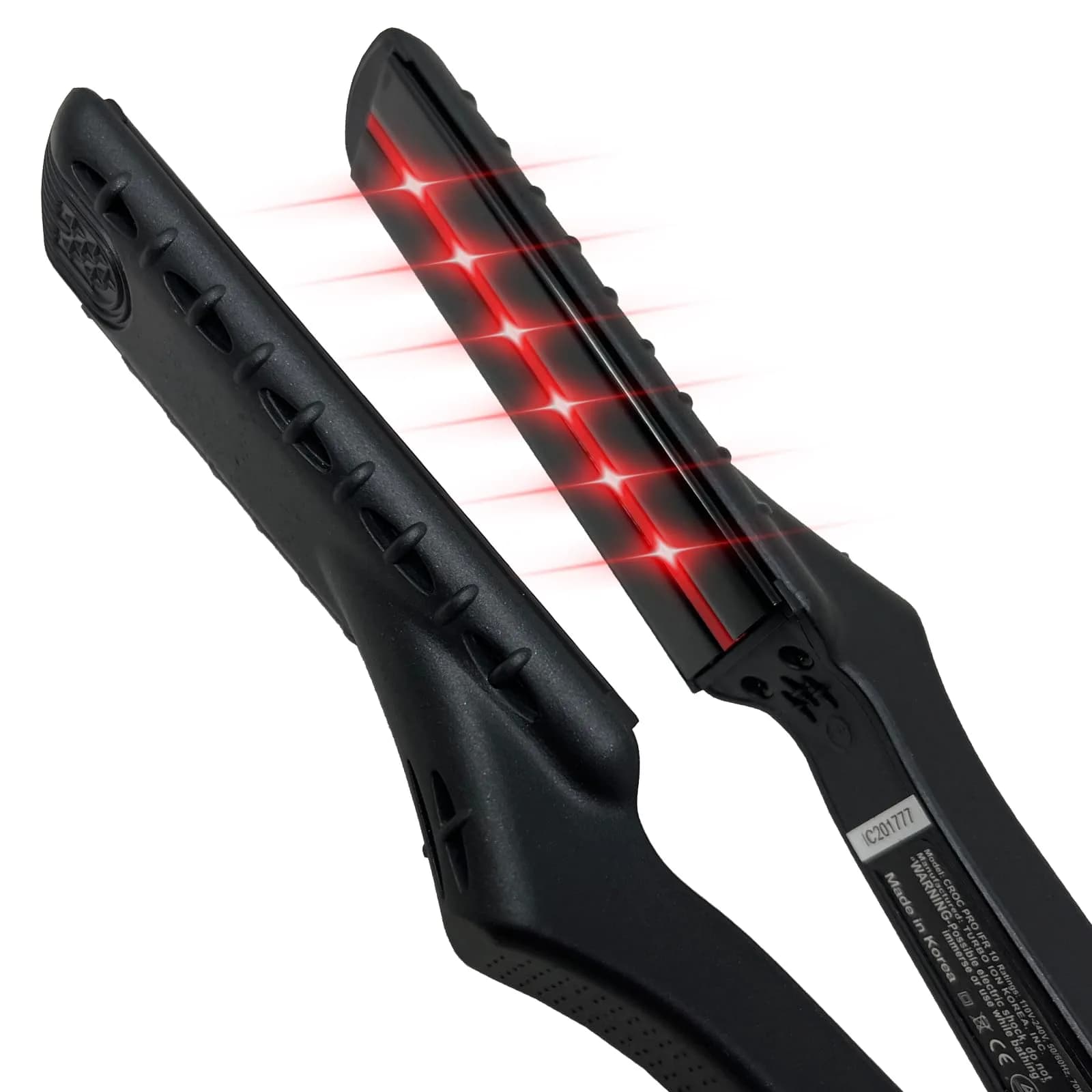 CROC Masters Infrared Hair Straightener Flat Iron 1.5 Inch | Salon-Grade Titanium Ceramic Plates, Infrared Power, Dual Voltage