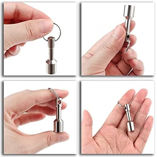 WELLZEER Keychain Magnet for Testing Brass, 12mm Round (2-Pack, Silver) | Strong Neodymium for Jewelry & Ferrous Metals thumbnail 4