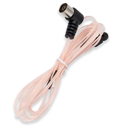 POBADY FM Radio Antenna Dipole Antenna 2m (6.5ft) | Boosts AM/FM Signal for Receivers thumbnail 1