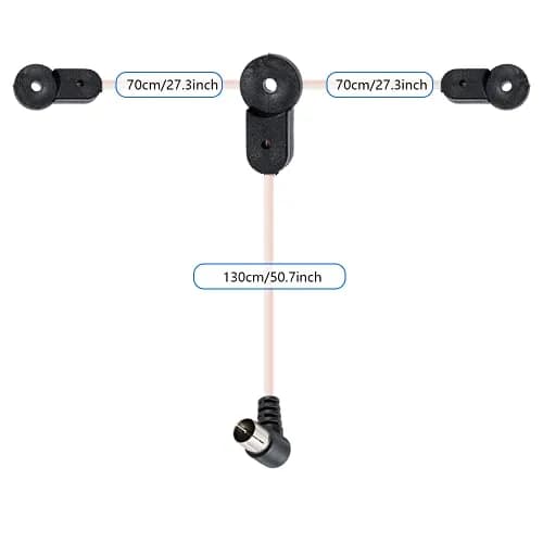 POBADY Pink T-Type FM/AM Radio Antenna 2m (6.5ft) | Improves Signal for Stereo Receivers thumbnail 6