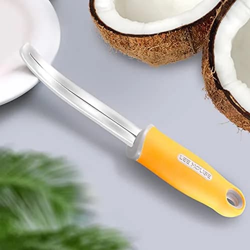 BAMI-LEE House Coconut Meat Remover Knife | Durable Silicone Handle Stainless Steel Kitchen Tool thumbnail 6