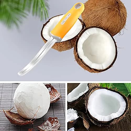 BAMI-LEE House Coconut Meat Remover Knife | Durable Silicone Handle Stainless Steel Kitchen Tool thumbnail 7