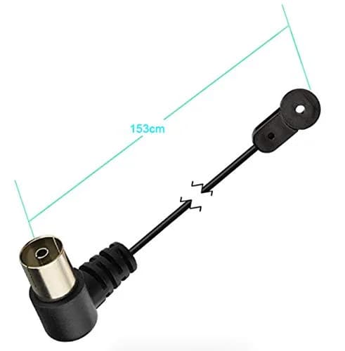 POBADY FM Radio Antenna Dipole Antenna 75 Ohm Black T Type Indoor Antenna | Stable FM Signal for Home & Car thumbnail 5