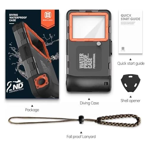 YNVYFI 2026 Underwater Snorkeling Diving Phone Case for Phone 17/16/15/14/13/12Pro Max/Galaxy S26/S25/S24/S23 | Waterproof Dive Case thumbnail 7