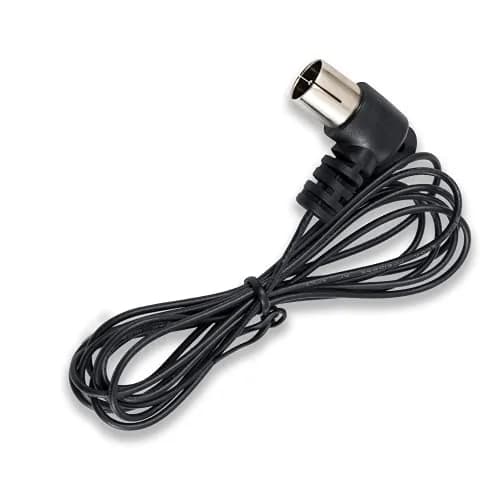 POBADY Black Dipole FM Radio Antenna 1.5m (4.9ft) | Enhanced AM/FM Reception for Stereo Receivers thumbnail 1