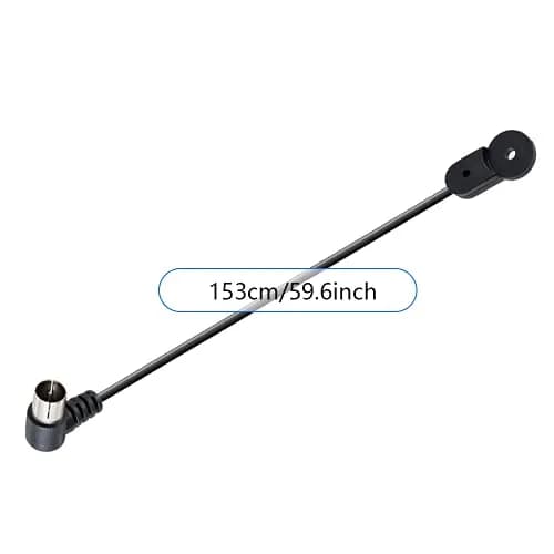 POBADY Black Dipole FM Radio Antenna 1.5m (4.9ft) | Enhanced AM/FM Reception for Stereo Receivers thumbnail 6