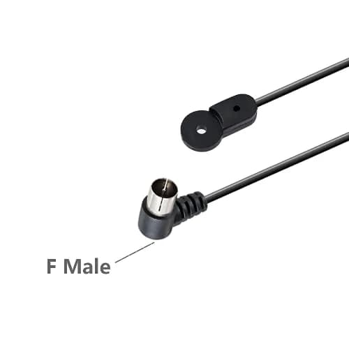 POBADY Black Dipole FM Radio Antenna 1.5m (4.9ft) | Enhanced AM/FM Reception for Stereo Receivers thumbnail 3