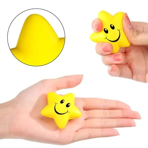 Sumind Star Smile Face Foam Balls 5.5 cm (2.16 Inch) Pack of 30 | Non-Toxic Stress Relief Toys thumbnail 3