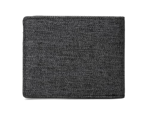 Lanyani Wallets For Boys Men Kids Teens Teenager Fabric RFID Blocking Bifold Wallet Small Thin (Crosshatch Black) | RFID Protected thumbnail 5