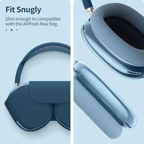 FINTIE Clear Case for AirPods Max 2 (2026) & AirPods Max 1 (2024/2020) | Transparent TPU Cover, Anti-Scratch, Precise Fit thumbnail 6