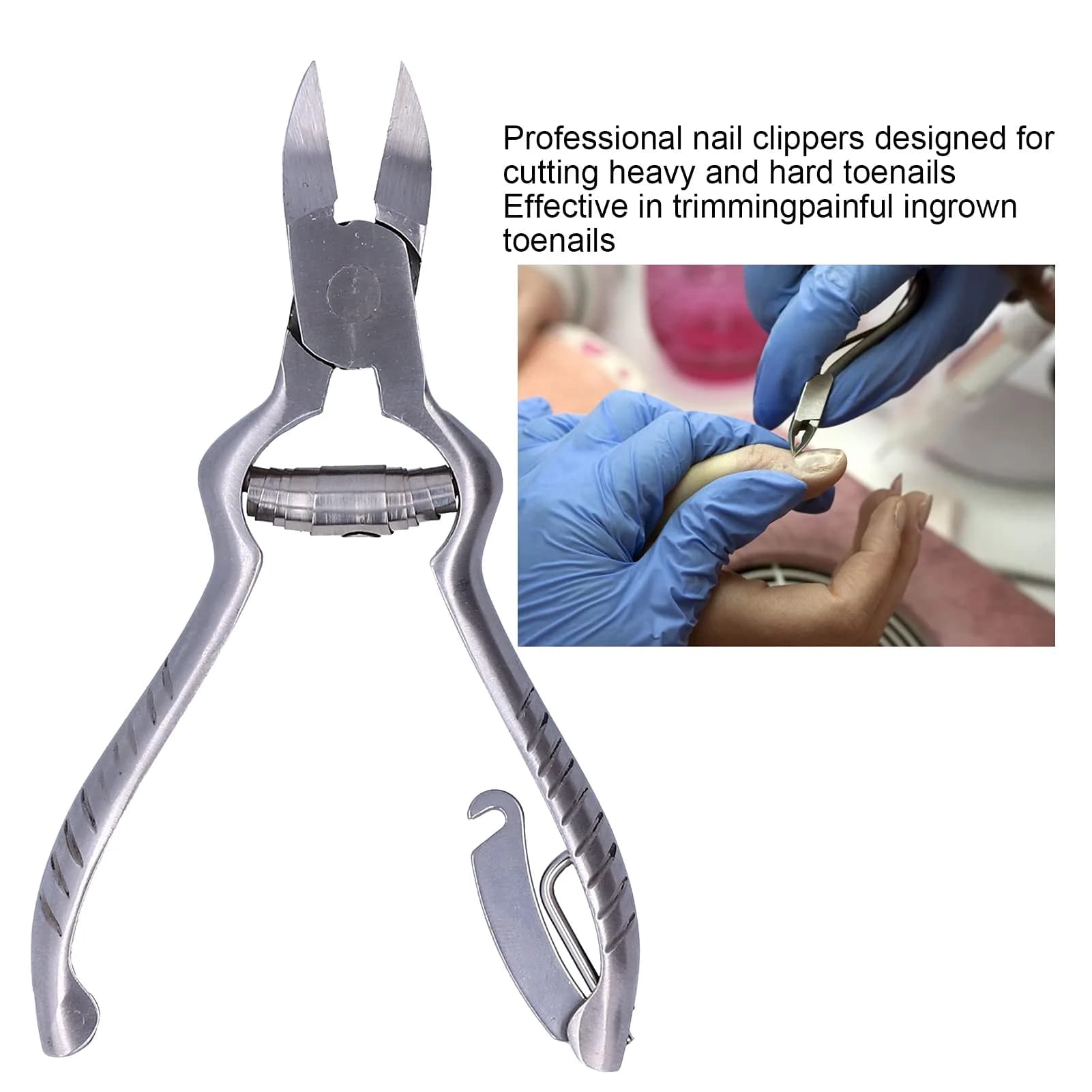 Sonew Heavy Duty Toenail Clippers for Thick & Ingrown Nails | 1 cm (0.4 in) - view 2