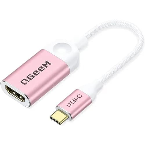 QGeeM USB C to HDMI Adapter, 4K Type C to HDMI Cable for Laptop Phone | Plug & Play, 30Hz thumbnail 1