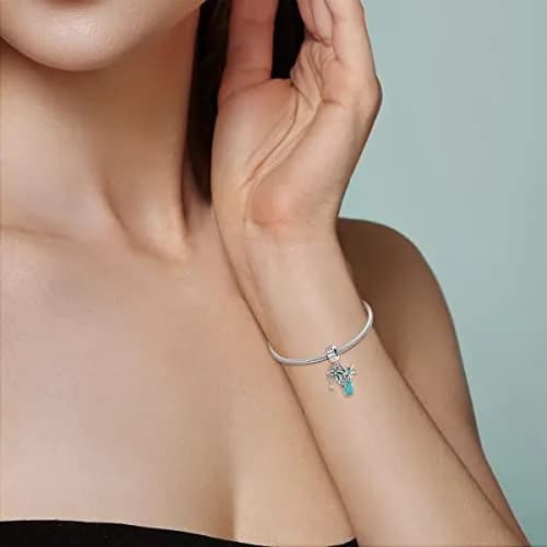 MULA 925 Sterling Silver Charms for Bracelets & Necklaces | Airplane & Passport thumbnail 4