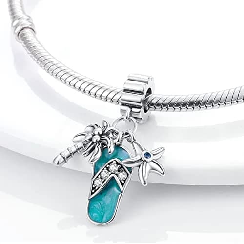 MULA 925 Sterling Silver Charms for Bracelets & Necklaces | Airplane & Passport thumbnail 3