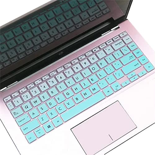 MUBUY-GOL ASUS ZenBook 14 UX435 Q407IQ & VivoBook Flip 14 TM420IA/UA Keyboard Cover - MintGreen | 14" US Layout thumbnail 1