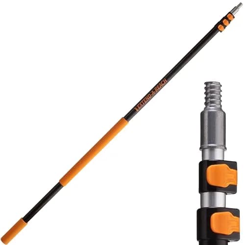 EXTEND-A-REACH 5-18 ft Long Telescopic Extension Pole | Multi-Purpose Aluminum Dusting & Painting Tool thumbnail 1
