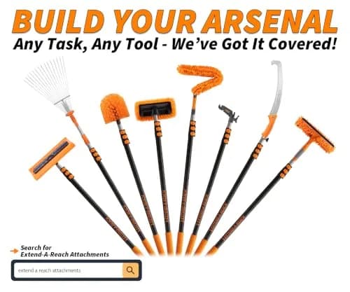 EXTEND-A-REACH 5-30 ft Telescoping Extension Pole | Multi-Purpose Aluminum Pole for Painting & Cleaning thumbnail 7
