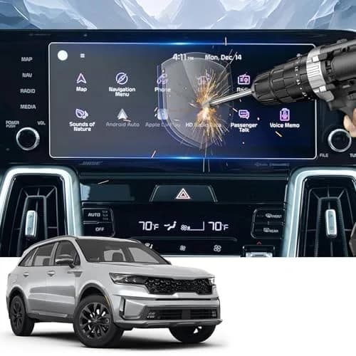 YEE PIN Kia Sorento 2021 2022 2023 Screen Protector Glass 10.25" | Tempered HD Screen Cover thumbnail 1