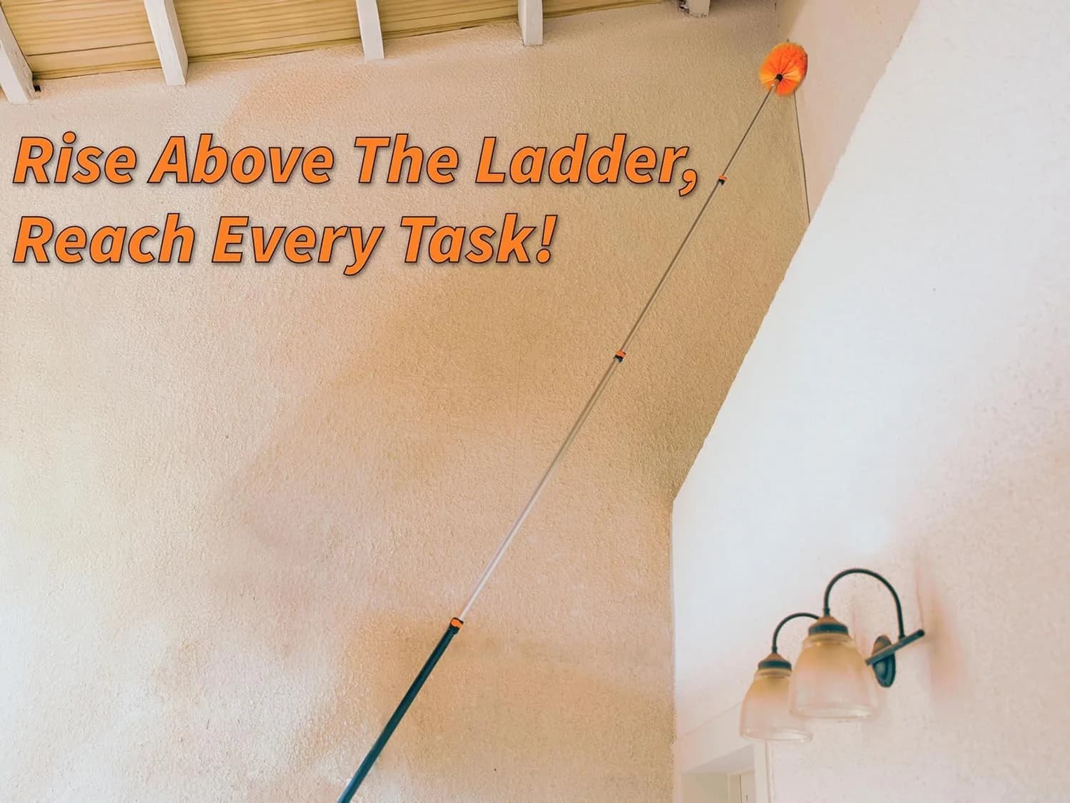 EXTEND-A-REACH High Reach Duster Kit with 30 ft Extension Pole | 5-Piece Set for High Ceilings & Windows - view 7