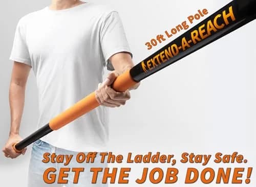 EXTEND-A-REACH High Reach Duster Kit with 30 ft Extension Pole | 5-Piece Set for High Ceilings & Windows thumbnail 2