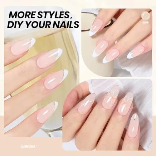 beetles Gel Polish Jelly Neutral Nude Gel Nail Polish 15ml (0.51 Fl Oz) | UV/LED Cure, 28-Day Wear thumbnail 6