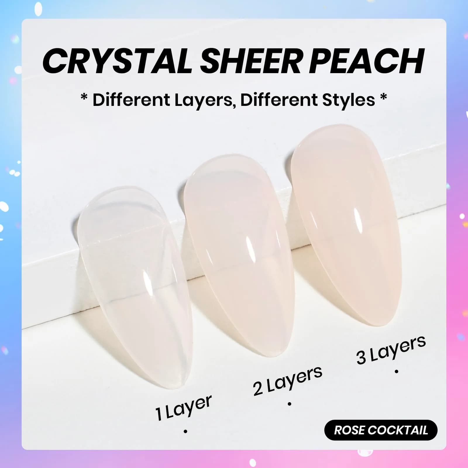 Beetles Nude Gel Polish, 15ml Jelly Neutral Nude Gel Nail Polish Set | Translucent Effect French Nail Art - view 3