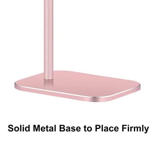 SHUOSUO Aluminum Headphone Stand with Solid Metal Base, Rose Gold | Desk Organizer for Most Headphones thumbnail 5