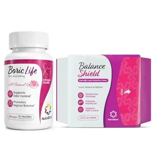 NutraBlast Boric Acid Suppositories 600mg 50 Count | Supports Intimate Health & Odor Control thumbnail 1