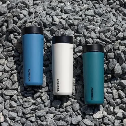 Corkcicle Commuter Cup 17 oz (503 ml) with 360° Sip Lid, Gloss Powder Blue | Insulated Stainless Steel Travel Mug thumbnail 9