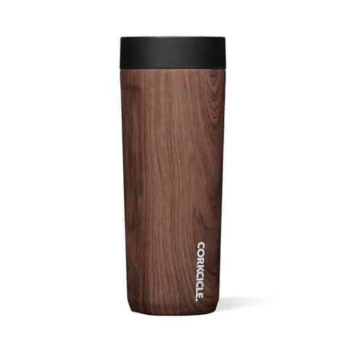 Corkcicle Commuter Cup 503ml (17 oz) Travel Mug with 360° Sip Lid, Walnut Wood thumbnail 1