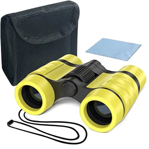 ESSENSON Kids Binoculars Yellow 4x30mm (150g) | Shockproof Outdoor Toy for Ages 3-12 thumbnail 1