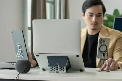 MAJEXTAND Paper-Thin Laptop Stand 6-Height Adjustable | Portable Ergonomic Ventilated Support thumbnail 9