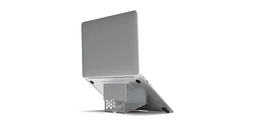 MAJEXTAND Invisible Laptop Stand, 6-Level Riser, Ultra-Slim, Supports Up to 18" Laptops, Silver thumbnail 1