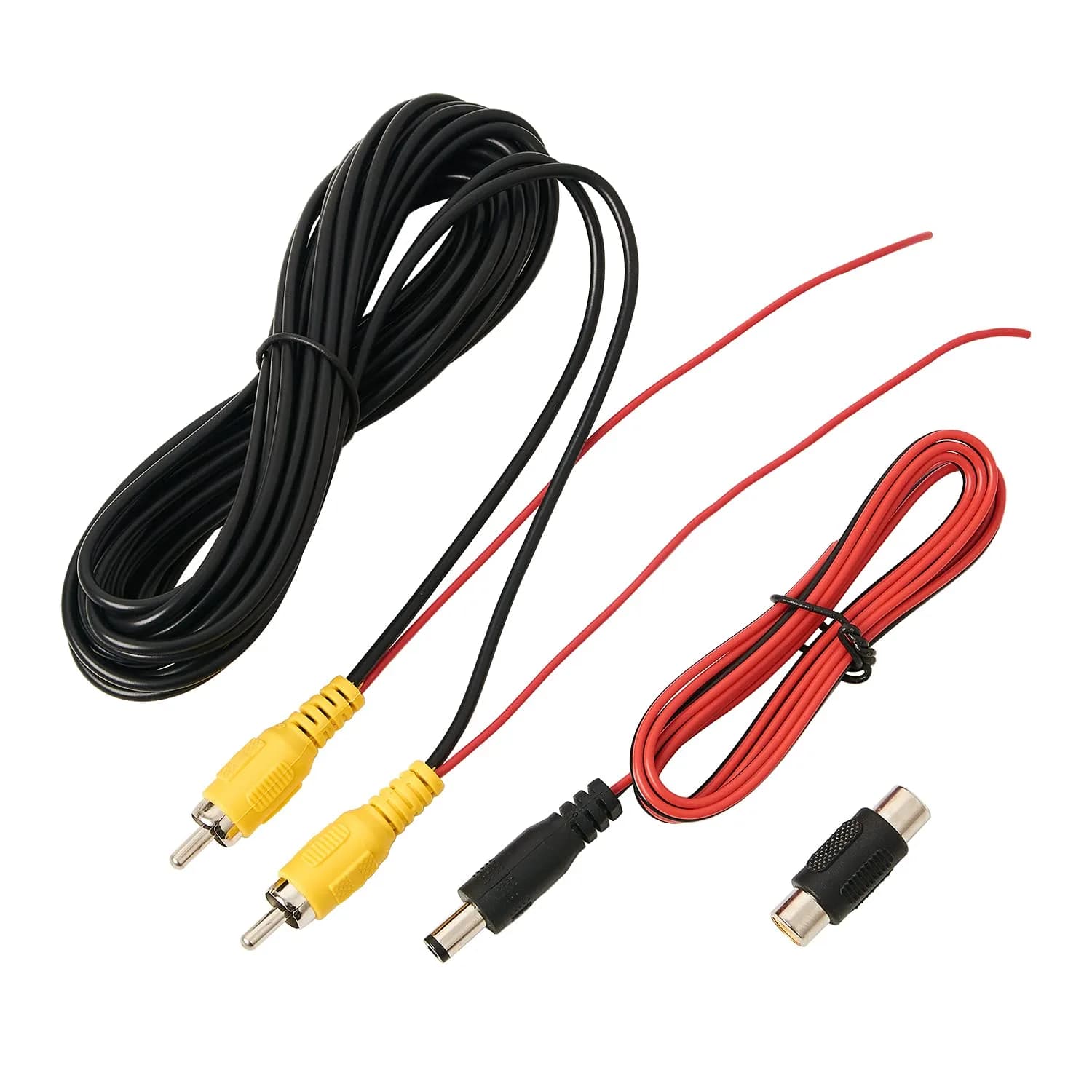 QDiShi RCA Video Cable 19.69 ft | Weatherproof Car Rear View Camera Extension — 19.69 ft