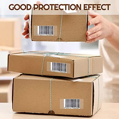 Zonon 500 Pcs Clear Label Protector Sticker 3.14 x 1.18 Inch | Waterproof Vinyl Labels for School & Office thumbnail 6