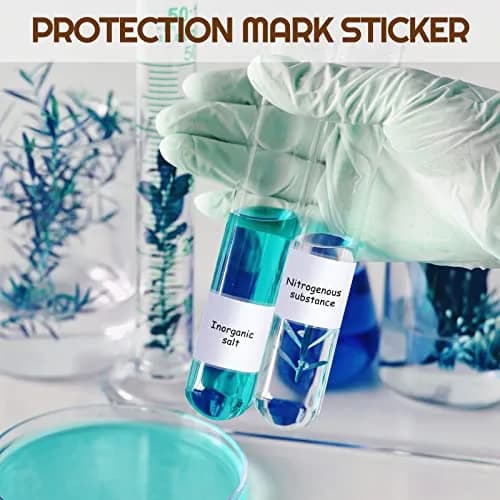 Zonon 500 Pcs Clear Label Protector Sticker 3.14 x 1.18 Inch | Waterproof Vinyl Labels for School & Office thumbnail 7
