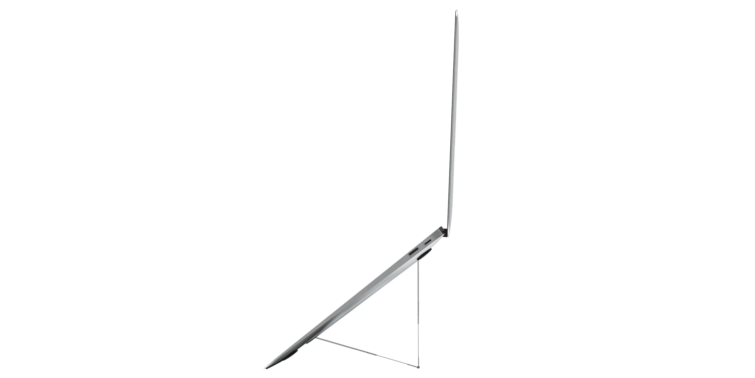 MAJEXTAND Invisible Laptop Stand, Stick-On 6-Level Riser for Mobile Work | Ultra-thin, Portable, Supports Up to 18" Laptops thumbnail 2