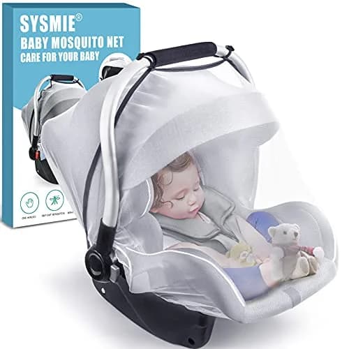 Sysmie Baby Mosquito Net for Infant Car Seat & Doona Stroller | Breathable, Lightweight, Fits Most Baby Carriers & Car Seats thumbnail 1