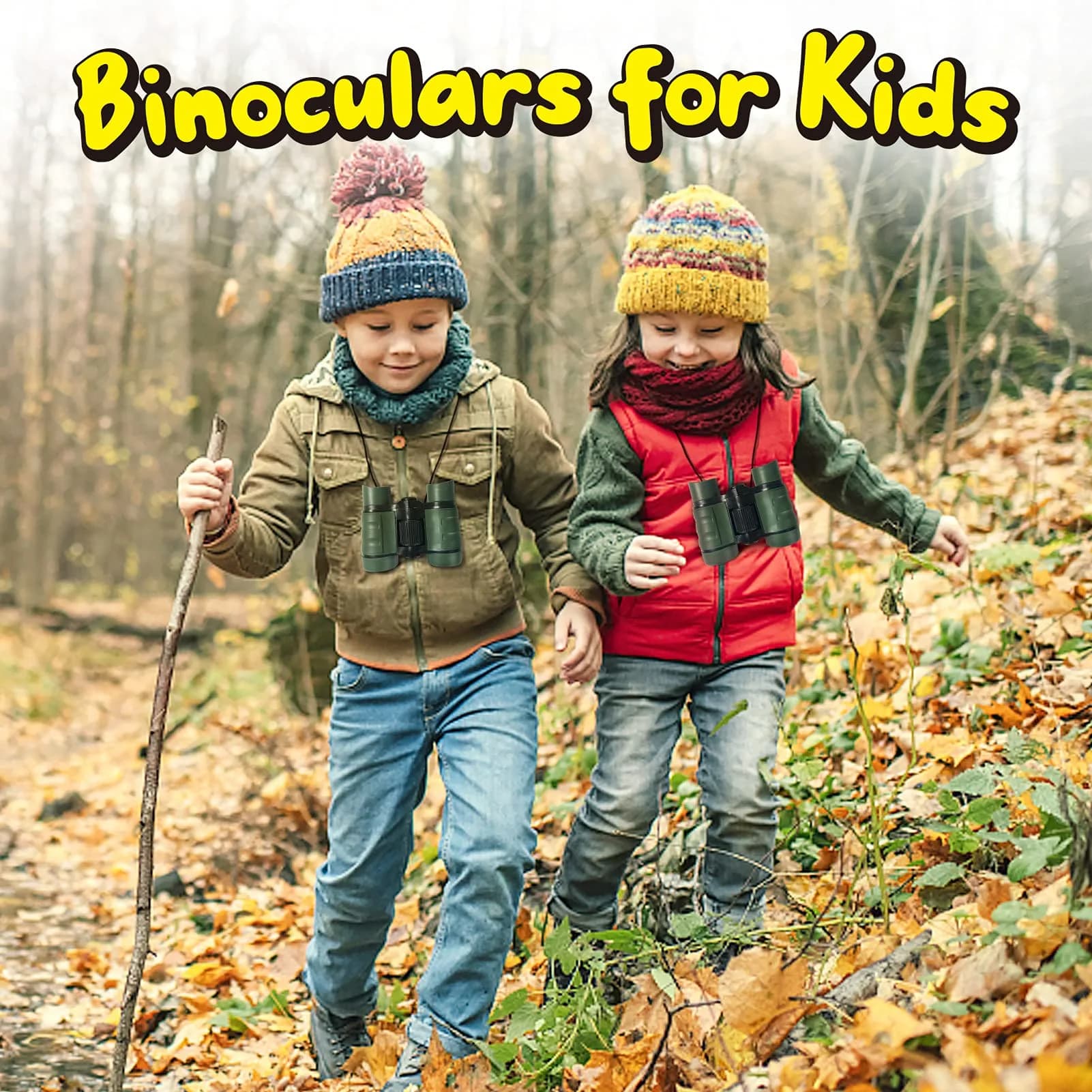 ESSENSON Kids Binoculars Green 4x30mm (0.15 kg) | Educational Nature Exploration Toy - view 5