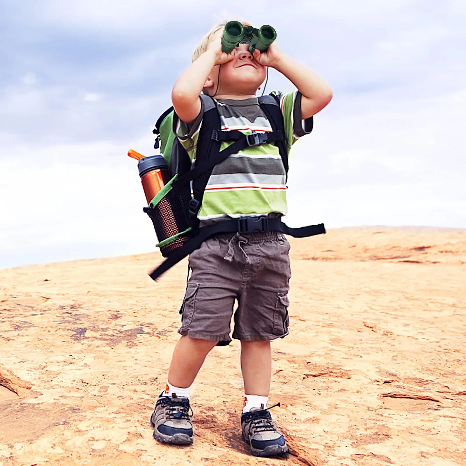ESSENSON Kids Binoculars Green 4x30mm (0.15 kg) | Educational Nature Exploration Toy - view 6