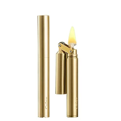 DOUBFIVSY Vintage Windproof Refillable Kerosene Lighter, Antique Brass Trench Design with Gift Box | Cool Trench Lighters for Men Dad Husband thumbnail 1