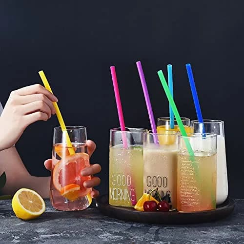 ALINK 15 inch Extra Long Reusable Silicone Straws | Flexible, BPA-Free, 4-Pack for Large Water Bottles & Jug thumbnail 7