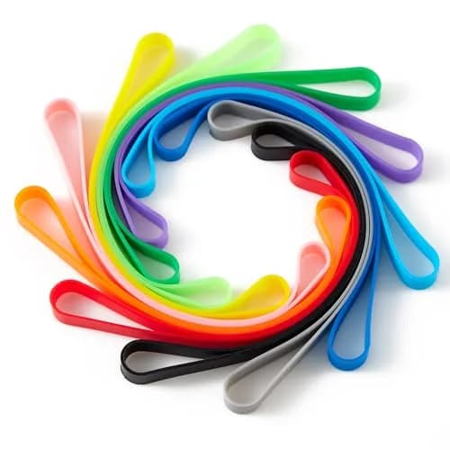 ZZJMCH Silicone Rubber Bands 12 Pack | Heat & UV Resistant, Reusable, 5.5 Inch thumbnail 1