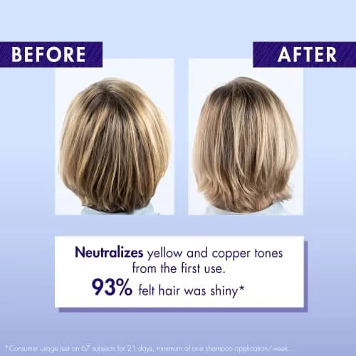 Klorane Purple Anti-Yellowing Shampoo with Centaury 13.5 Fl Oz | Neutralizes yellow tones, nourishes & enhances silver highlights thumbnail 5