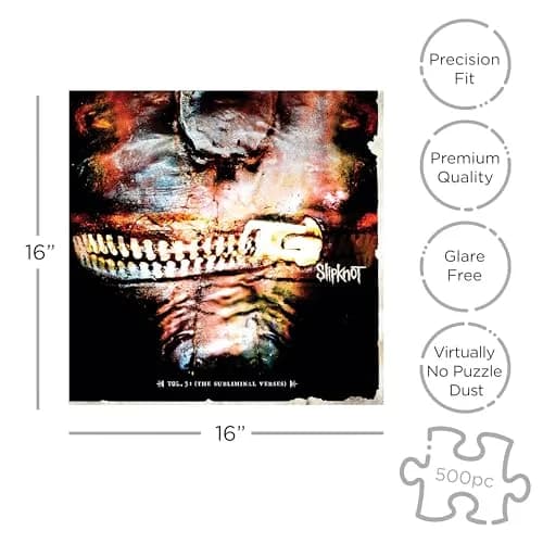 RockSaws Slipknot Vol 3: The Subliminal Verses 500 Piece Jigsaw Puzzle | Music & Heavy Metal Art thumbnail 2