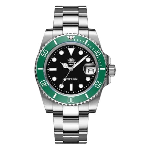 ADDIESDIVE Quartz Steel Watch for Men Diver 41mm | 200M Water Resistance, Luminous Dial, Unidirectional Bezel thumbnail 1