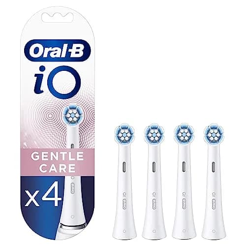 Oral-B iO Gentle Care Replacement Brush Heads 4 Count Soft Cleaning | Gentle on Gums thumbnail 1