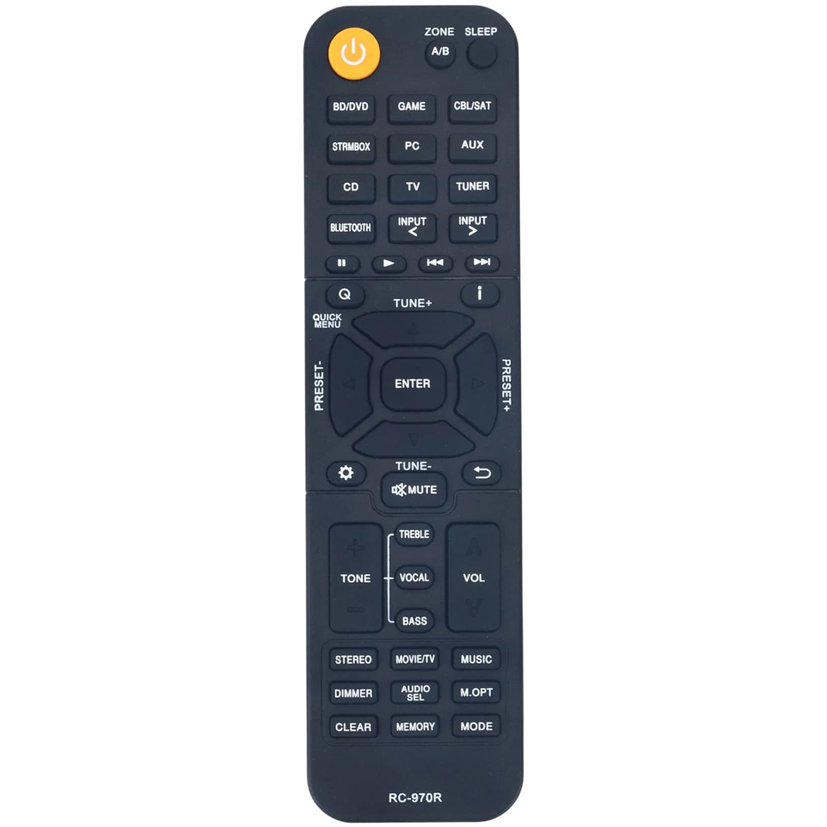 WINFLIKE RC-970R Replacement Remote Control for Onkyo AV Receiver TX-SR393 HT-R398 - main product image